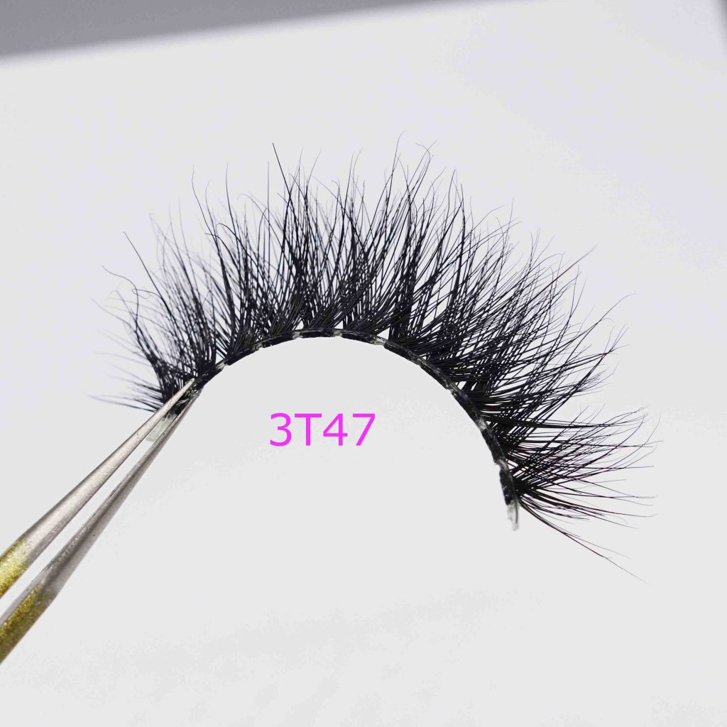 3d mink eyelashes clear band